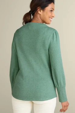 Hot Soft Surroundings Melina Waffle Pullover