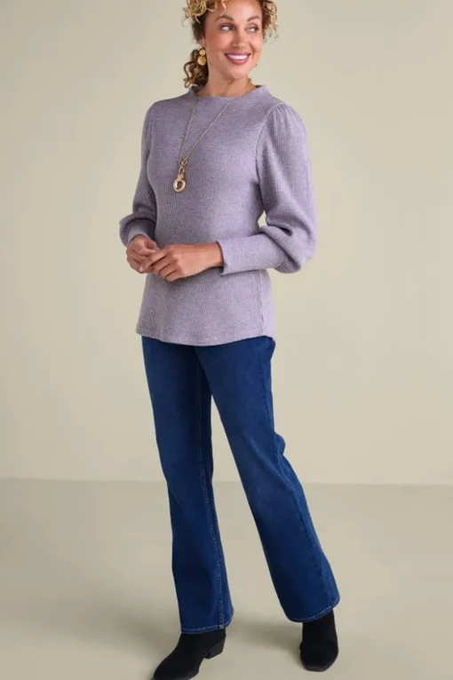 Hot Soft Surroundings Melina Waffle Pullover