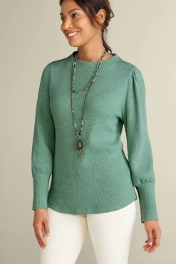 Hot Soft Surroundings Melina Waffle Pullover
