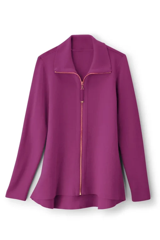 Discount Soft Surroundings Meria Zip Cardi