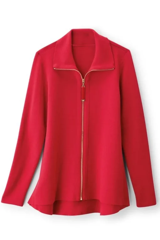 Discount Soft Surroundings Meria Zip Cardi