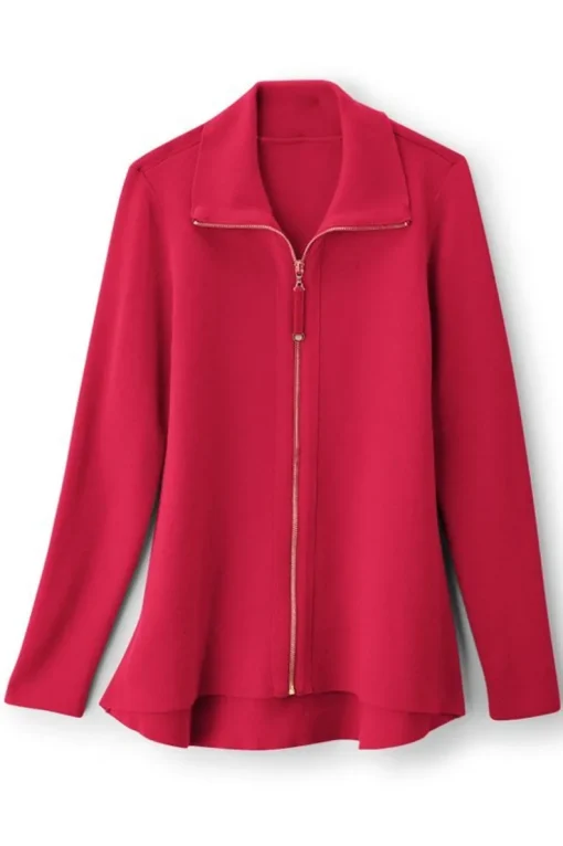 Discount Soft Surroundings Meria Zip Cardi