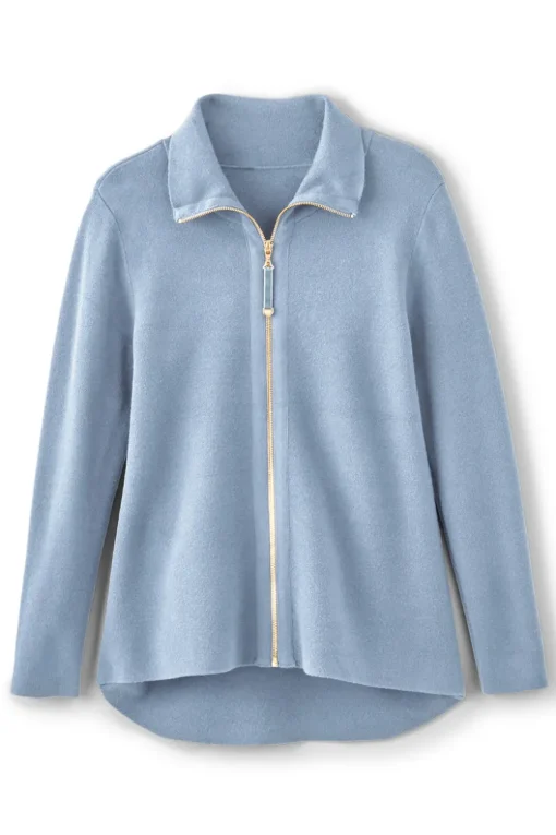 Discount Soft Surroundings Meria Zip Cardi