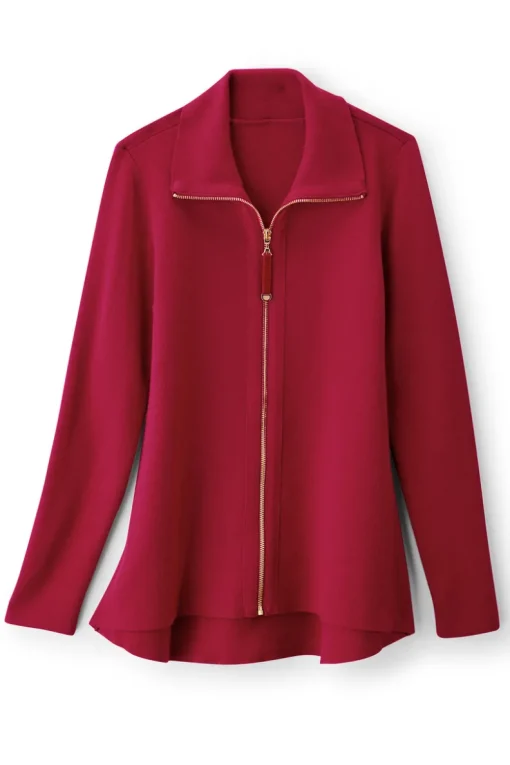 Discount Soft Surroundings Meria Zip Cardi