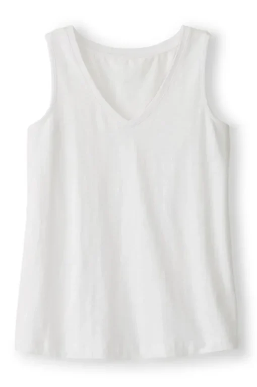 Hot Soft Surroundings Mistral Supima Slub Tank PinkPeacock