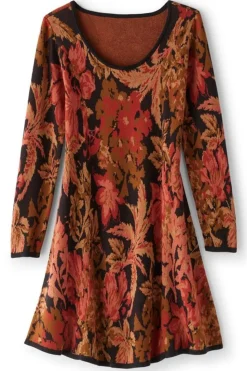 Sale Soft Surroundings Nelia Jacquard Sweater Dress SavannahGarden