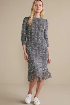 Online Soft Surroundings Neve Sweater Dress CharcoalGrey