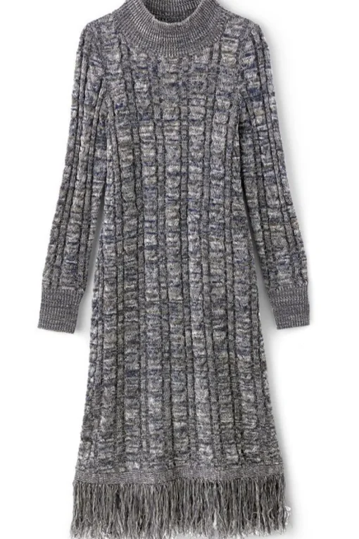 Online Soft Surroundings Neve Sweater Dress CharcoalGrey