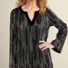 Outlet Soft Surroundings Nevelle Tunic BlackLurexKnit