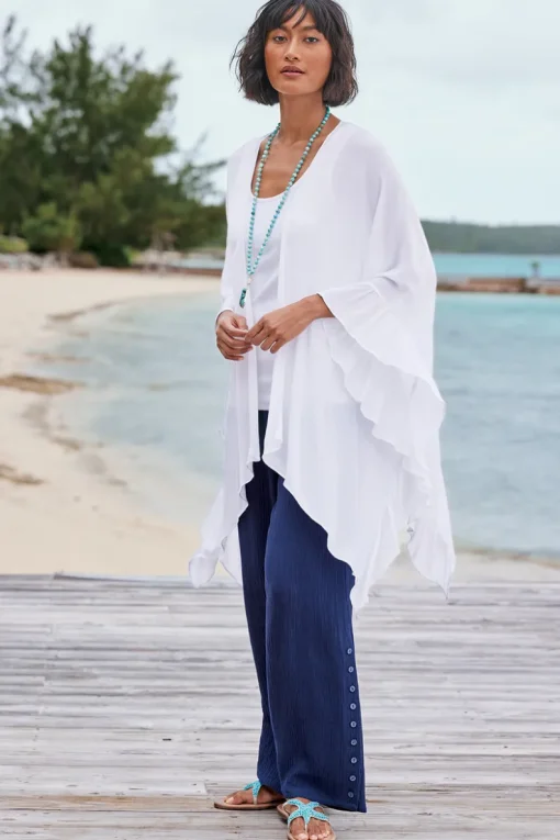 Fashion Soft Surroundings Oceo Gauze Wide-Leg Pants