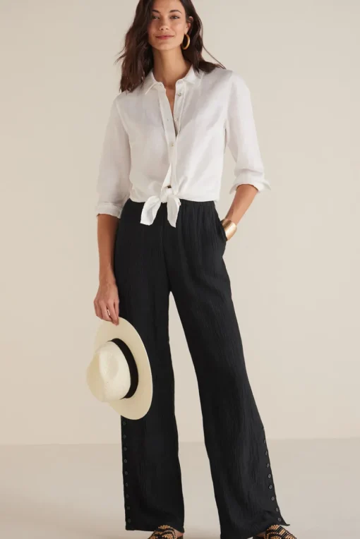 Fashion Soft Surroundings Oceo Gauze Wide-Leg Pants