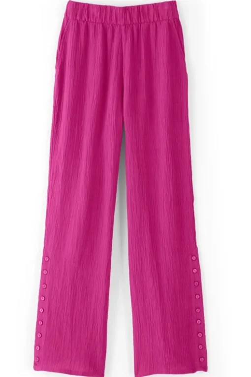 Fashion Soft Surroundings Oceo Gauze Wide-Leg Pants