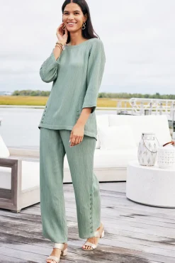 Fashion Soft Surroundings Oceo Gauze Wide-Leg Pants