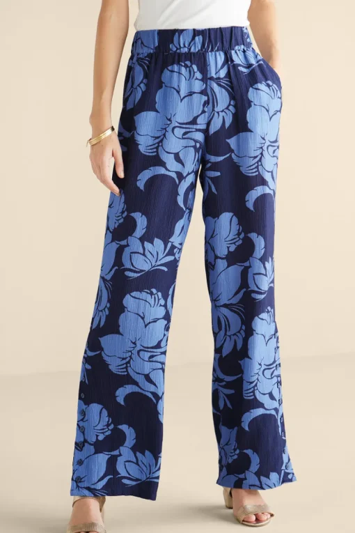 Fashion Soft Surroundings Oceo Gauze Wide-Leg Pants