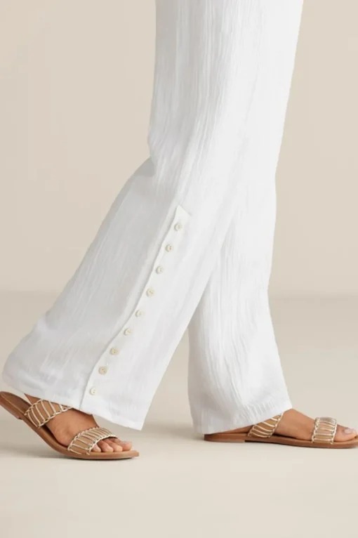 Fashion Soft Surroundings Oceo Gauze Wide-Leg Pants
