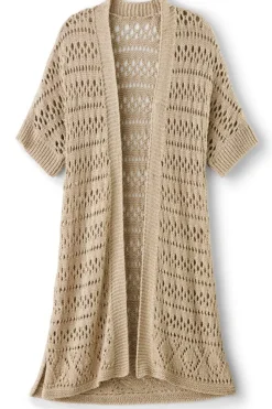 Outlet Soft Surroundings Opaline Shimmer Cardigan Sesame