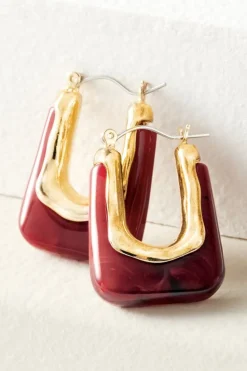 Discount Soft Surroundings Parker Square Hoop Earrings
