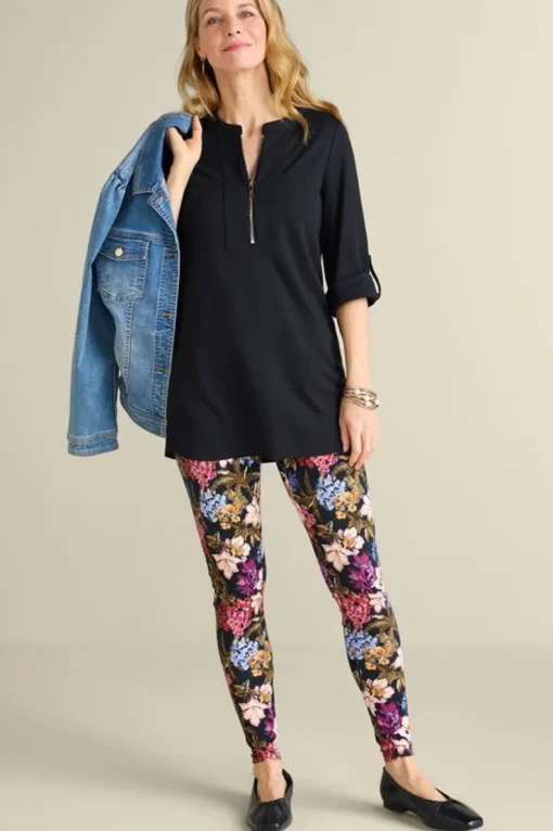 Best Soft Surroundings Patricia Ponte Tunic Black
