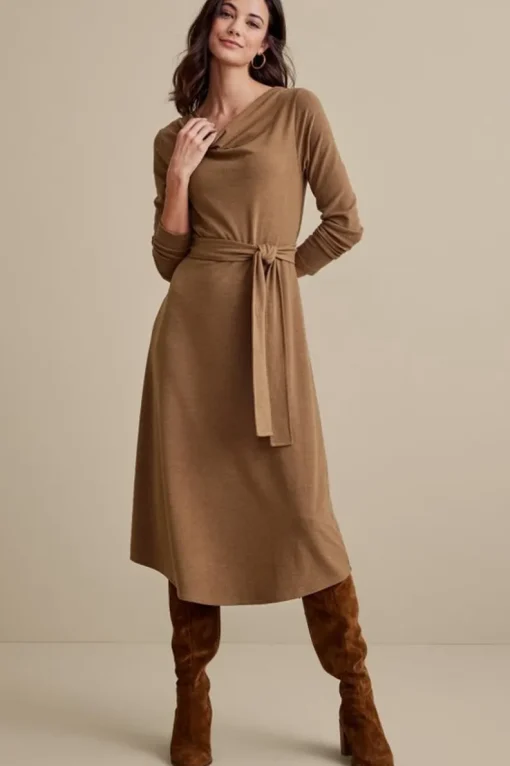 Hot Soft Surroundings Paula Dress CocoaBrown