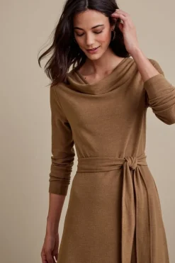 Hot Soft Surroundings Paula Dress CocoaBrown