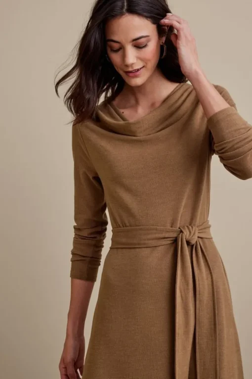 Hot Soft Surroundings Paula Dress CocoaBrown