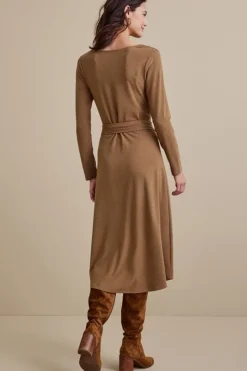 Hot Soft Surroundings Paula Dress CocoaBrown