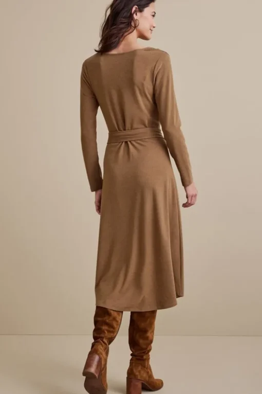 Hot Soft Surroundings Paula Dress CocoaBrown