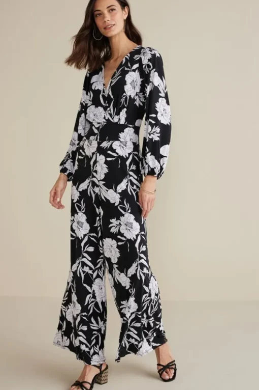 Clearance Soft Surroundings Penelope Long Sleeve Jumpsuit