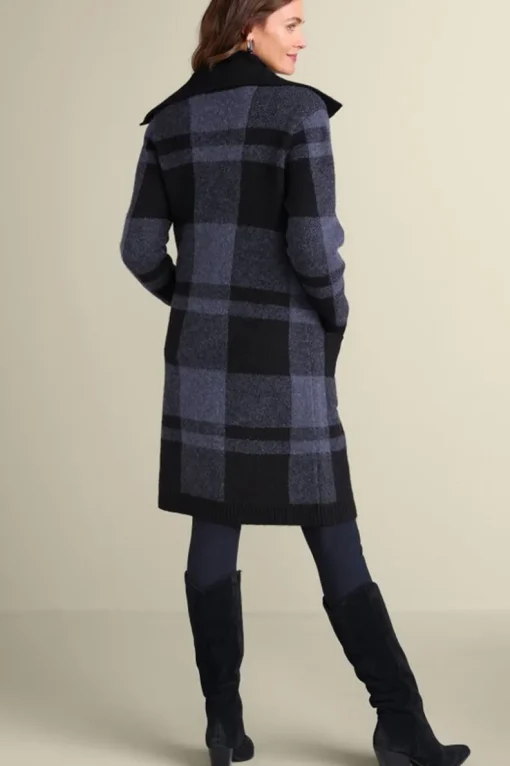 Hot Soft Surroundings Posh Plaid Cardigan PoshPlaid