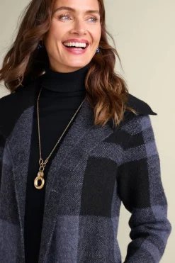 Hot Soft Surroundings Posh Plaid Cardigan PoshPlaid