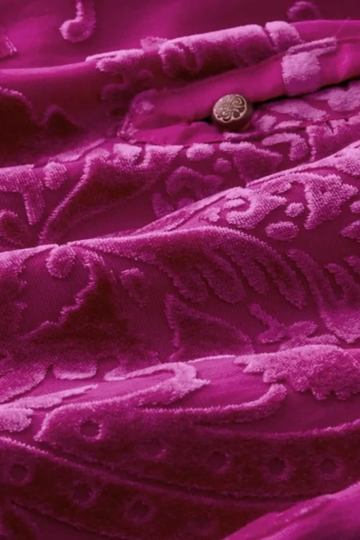New Soft Surroundings Reesha Velvet Top Sangria