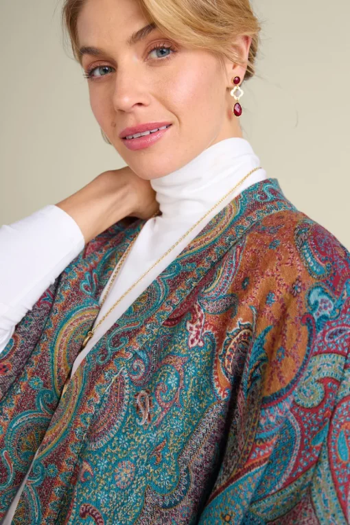 Online Soft Surroundings Rhea Woven Kimono Wrap Multi