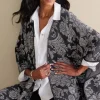 Online Soft Surroundings Rian Jacquard Ruana NeutralFloral
