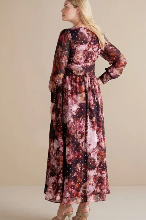 Clearance Soft Surroundings Rina Silk Dress MultiFloral