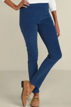 Best Soft Surroundings Rockland Corduroy Slim Leg Pull On Pants