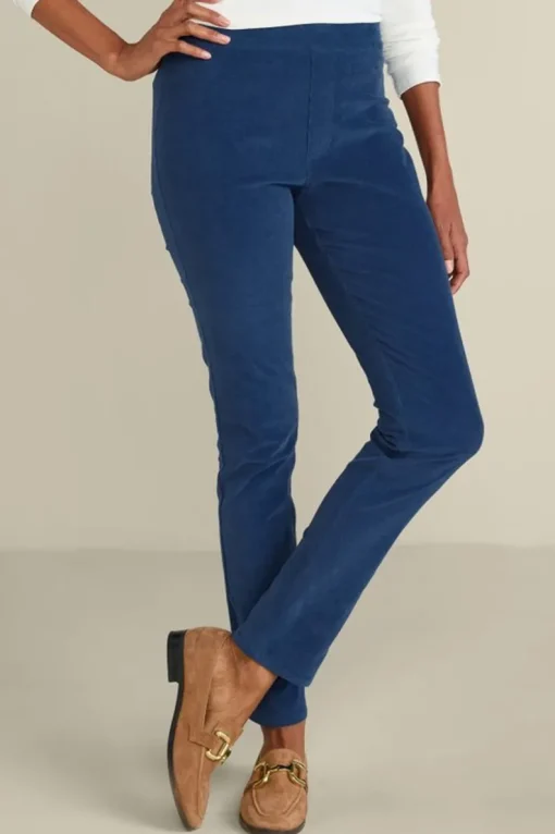 Best Soft Surroundings Rockland Corduroy Slim Leg Pull On Pants