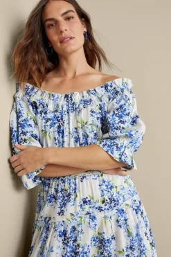 Clearance Soft Surroundings Rosana Maxi Dress Wisteria