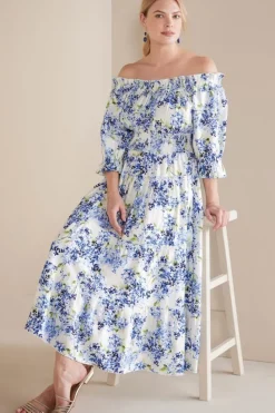 Clearance Soft Surroundings Rosana Maxi Dress Wisteria