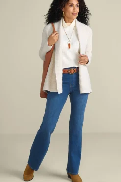 New Soft Surroundings Sandria Cardigan OatmealHeather