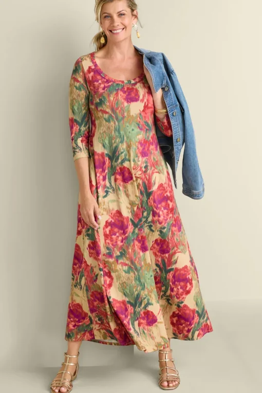 Best Soft Surroundings Santiago 3/4 Sleeve Dress