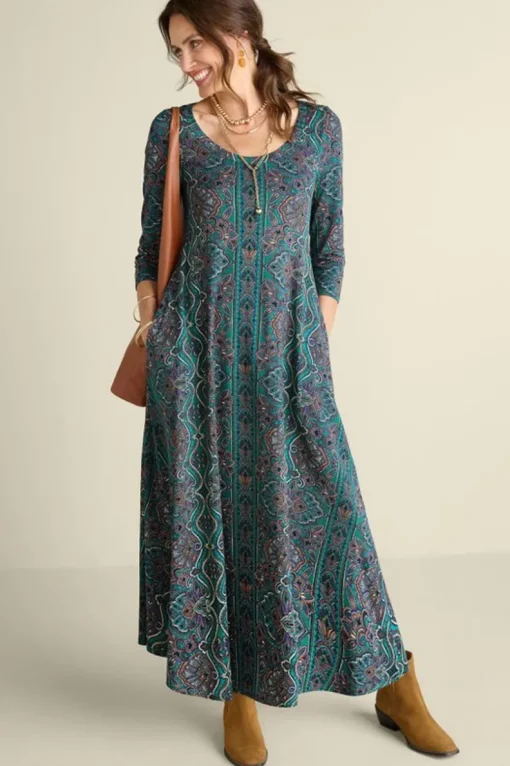 Best Soft Surroundings Santiago 3/4 Sleeve Dress