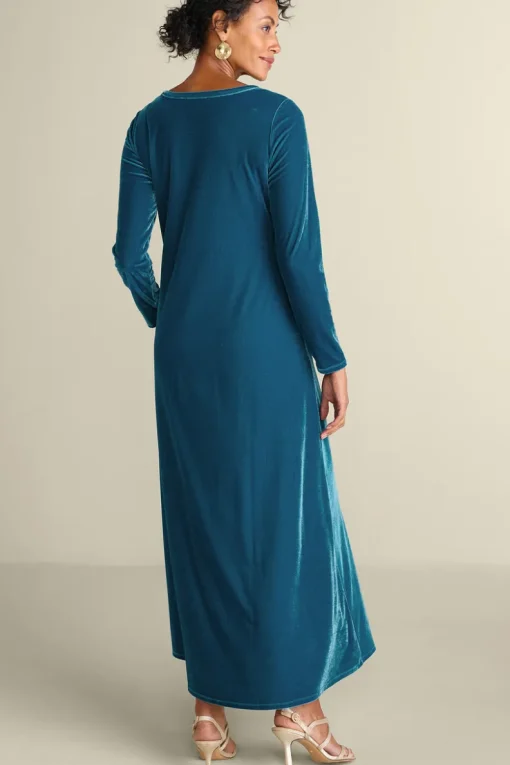 Best Soft Surroundings Santiago Stretch Velvet Dress