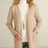 Fashion Soft Surroundings Scarlett Long Cardigan SandMulti