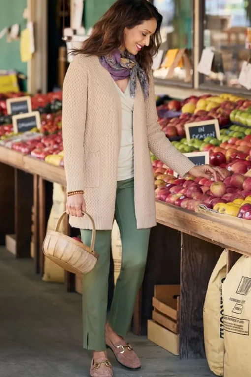 Fashion Soft Surroundings Scarlett Long Cardigan SandMulti
