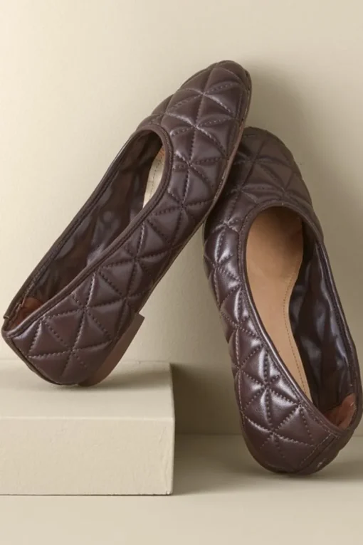 Best Soft Surroundings Schutz Arissa Quilted Ballet Flat