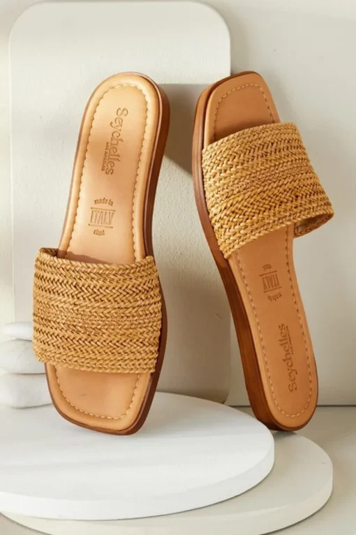 Online Soft Surroundings Seychelles Palms Perfection Woven Slide