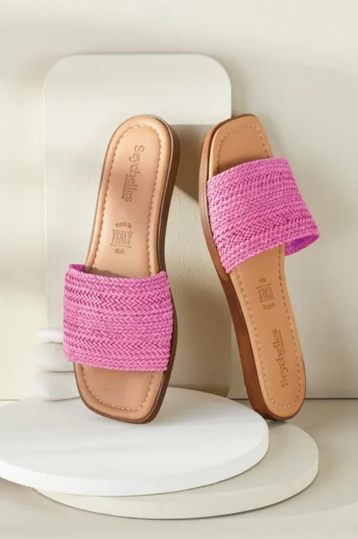 Online Soft Surroundings Seychelles Palms Perfection Woven Slide