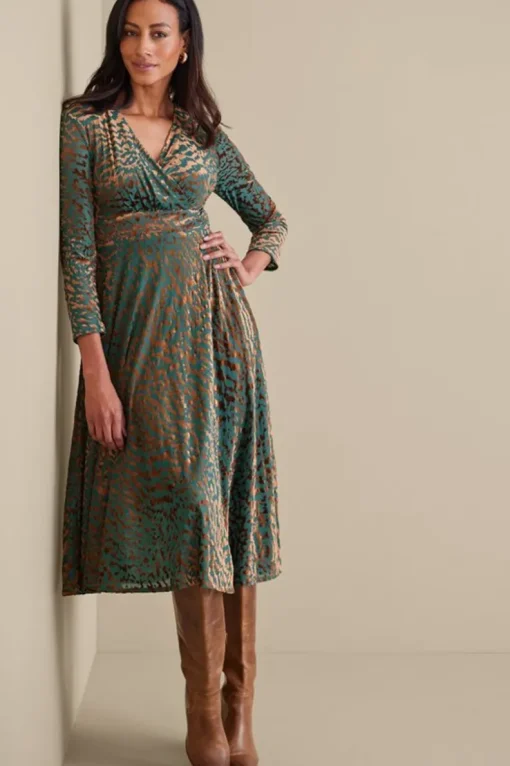 Discount Soft Surroundings Shae Dress MultiAnimal