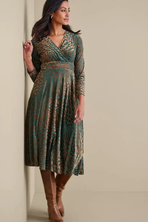 Discount Soft Surroundings Shae Dress MultiAnimal