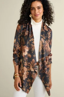 Sale Soft Surroundings Shape Drape Faux Suede Jacket